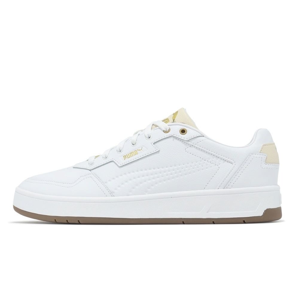 PUMA 休閒鞋 COURT CLASSIC LUX 白金 皮革 復古鞋 男 39501905