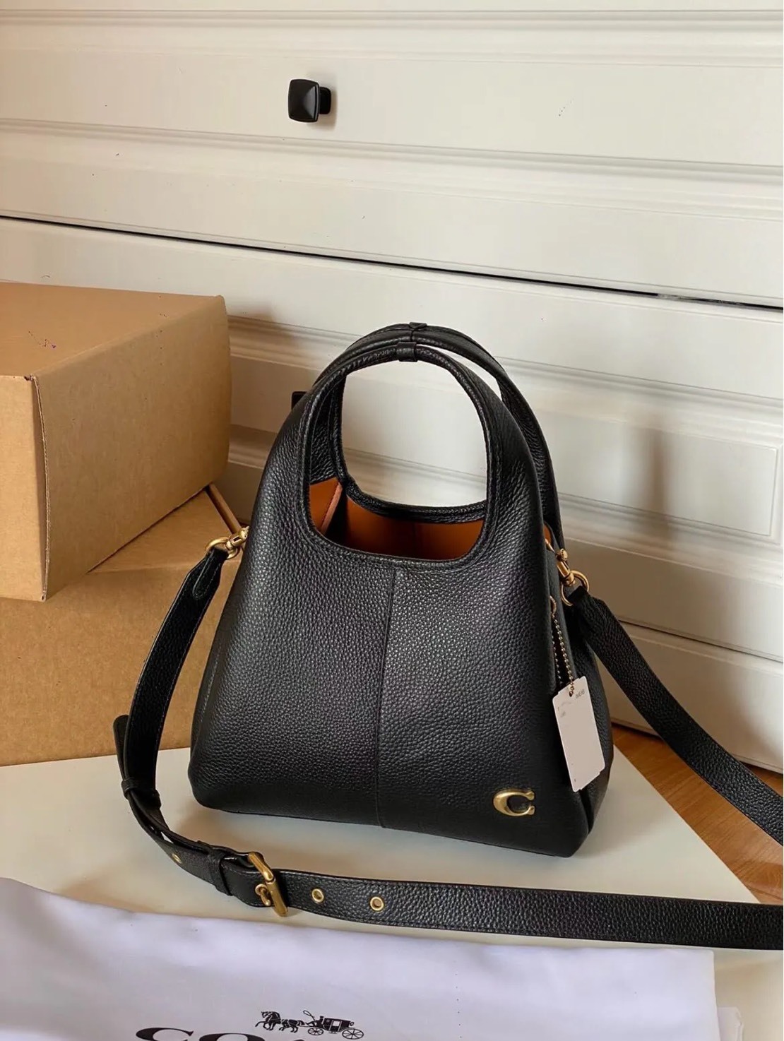 COACH LANA 23 金標菜籃子 中號 四色