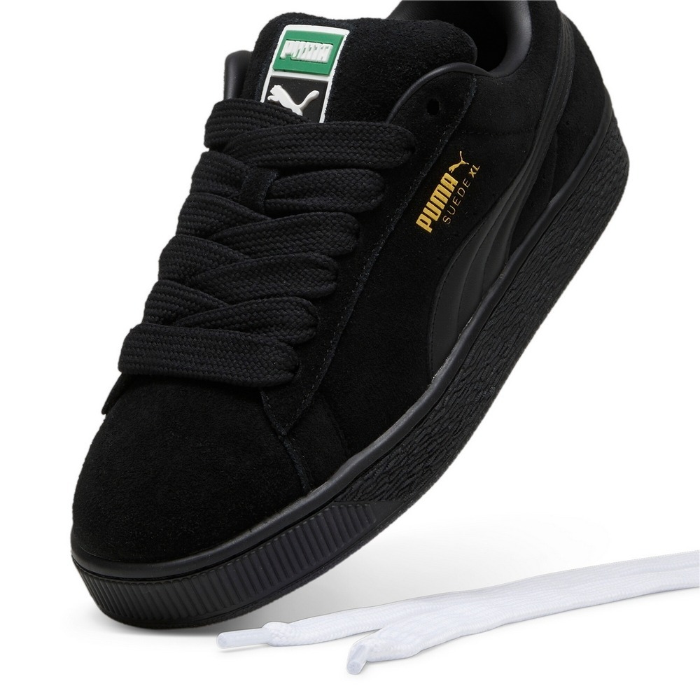 PUMA 休閒鞋 SUEDE XL 全黑 經典 滑板鞋 女 39520533