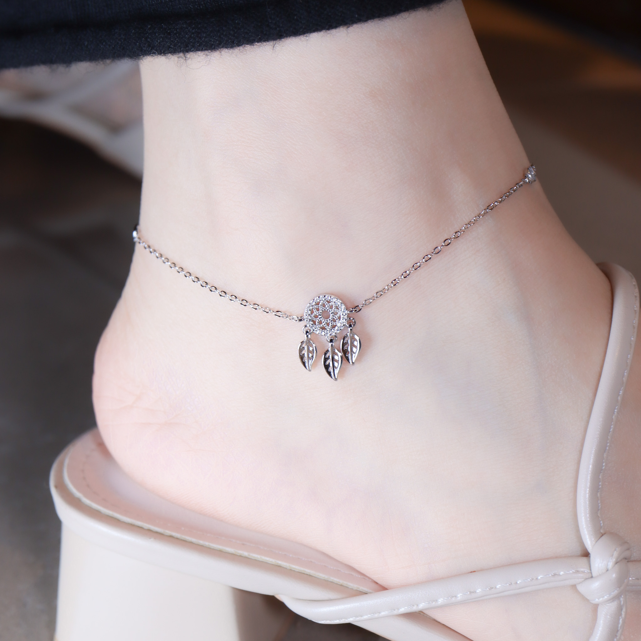 | 925純銀丨小夢盪漾腳鏈 | AN0141 |