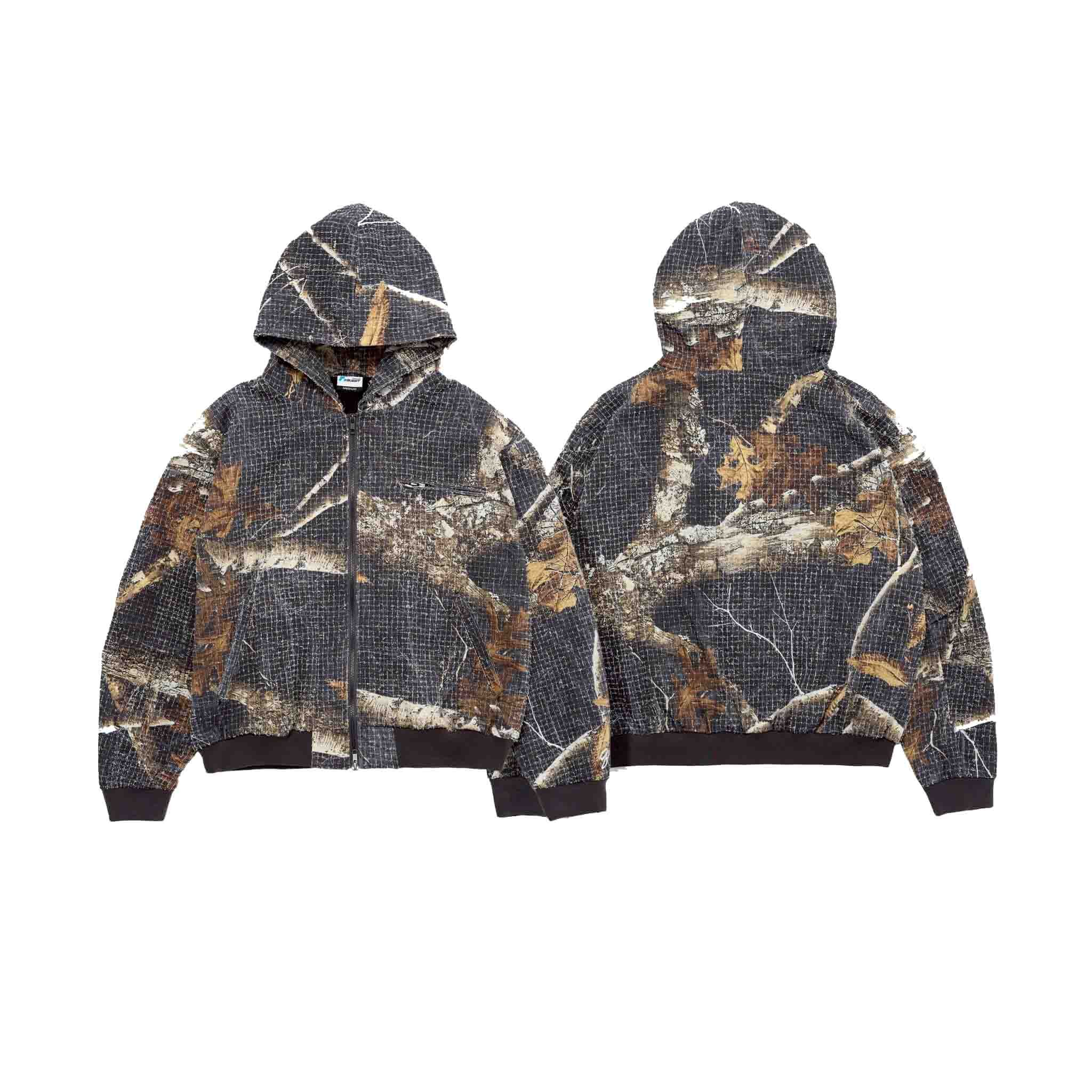 【車庫服飾】QUEST TREE CAMO ZIP HOODIE