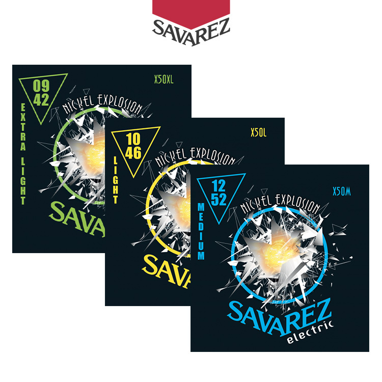 SAVAREZ Nickel Explosion 系列 鍍鎳纏繞 電吉他弦