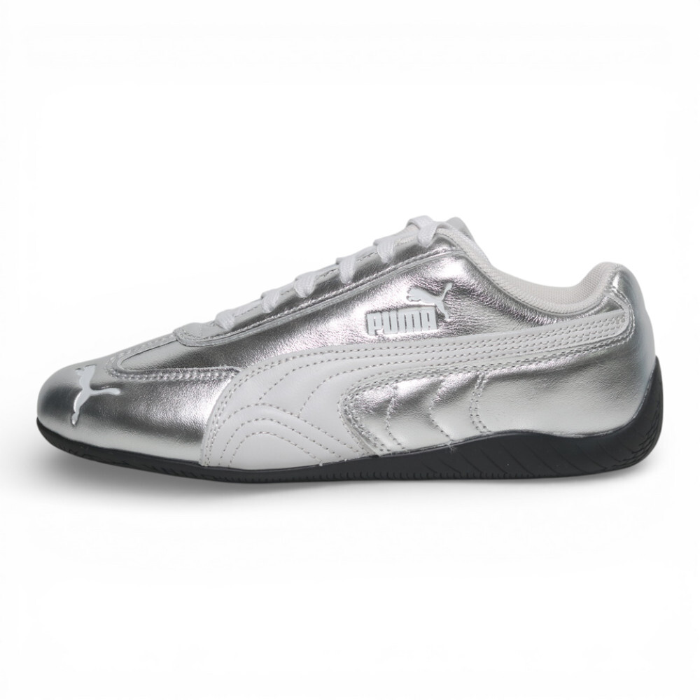 PUMA 休閒鞋 SPEEDCAT SILVER 銀白 黑底 賽車鞋 男女 40688101