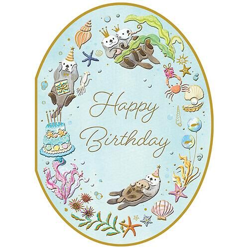 Chikyu Greetings 生日卡 水獺