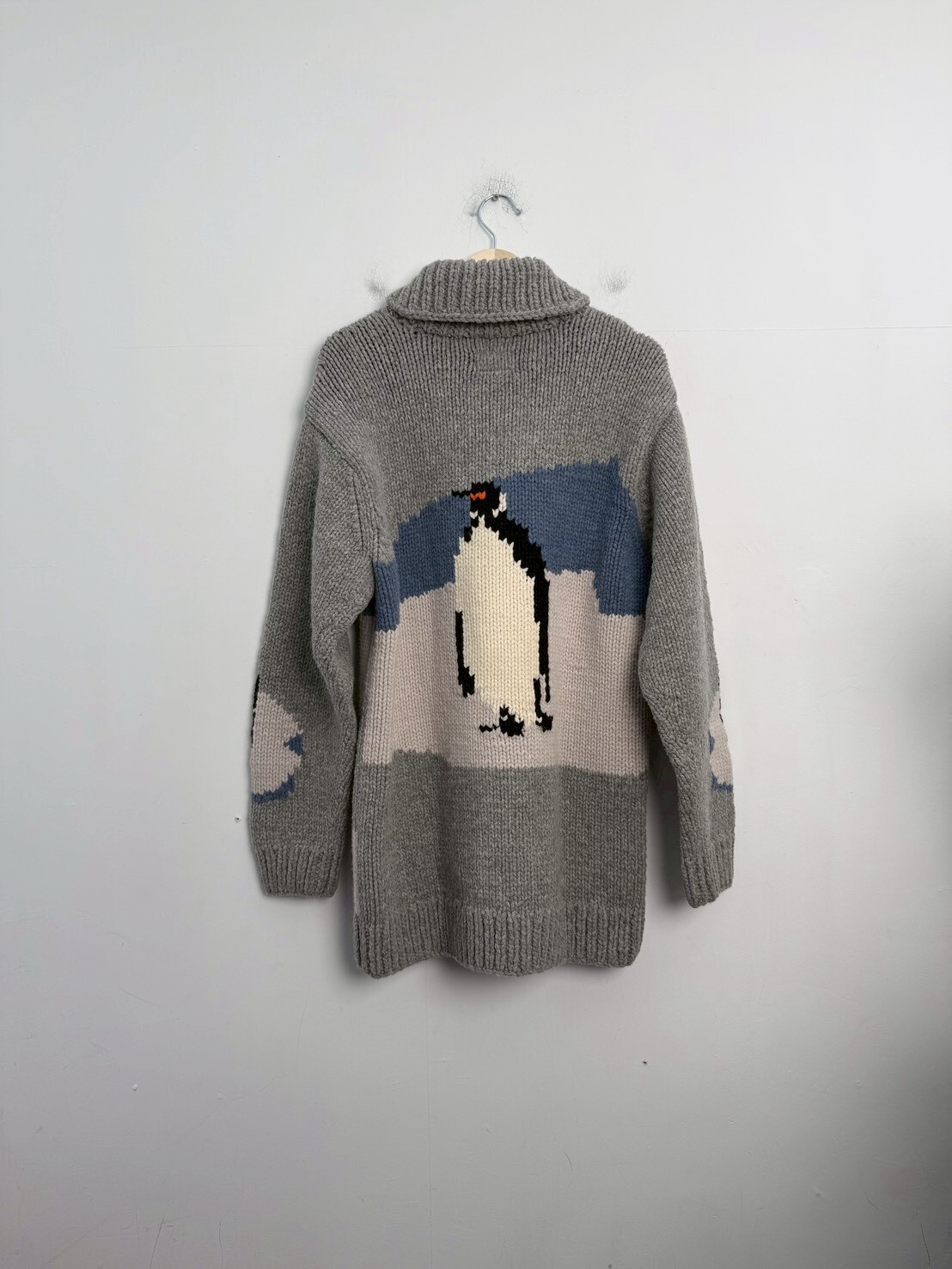 DESCENDANT MANCHOT COWICHAN KNIT cardigan made of wool SIZE 3