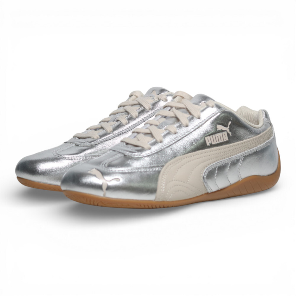 PUMA 休閒鞋 SPEEDCAT SILVER 銀米 焦底 賽車鞋 女 40688102