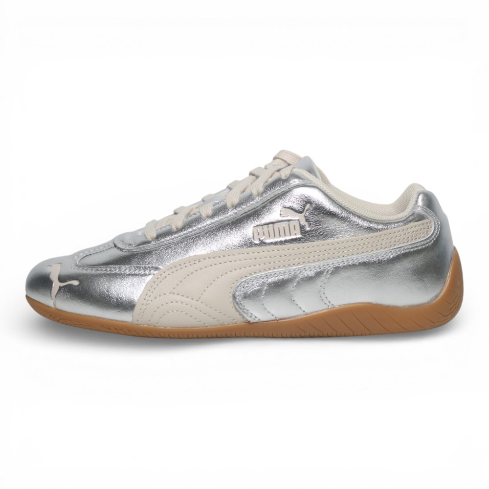PUMA 休閒鞋 SPEEDCAT SILVER 銀米 焦底 賽車鞋 女 40688102