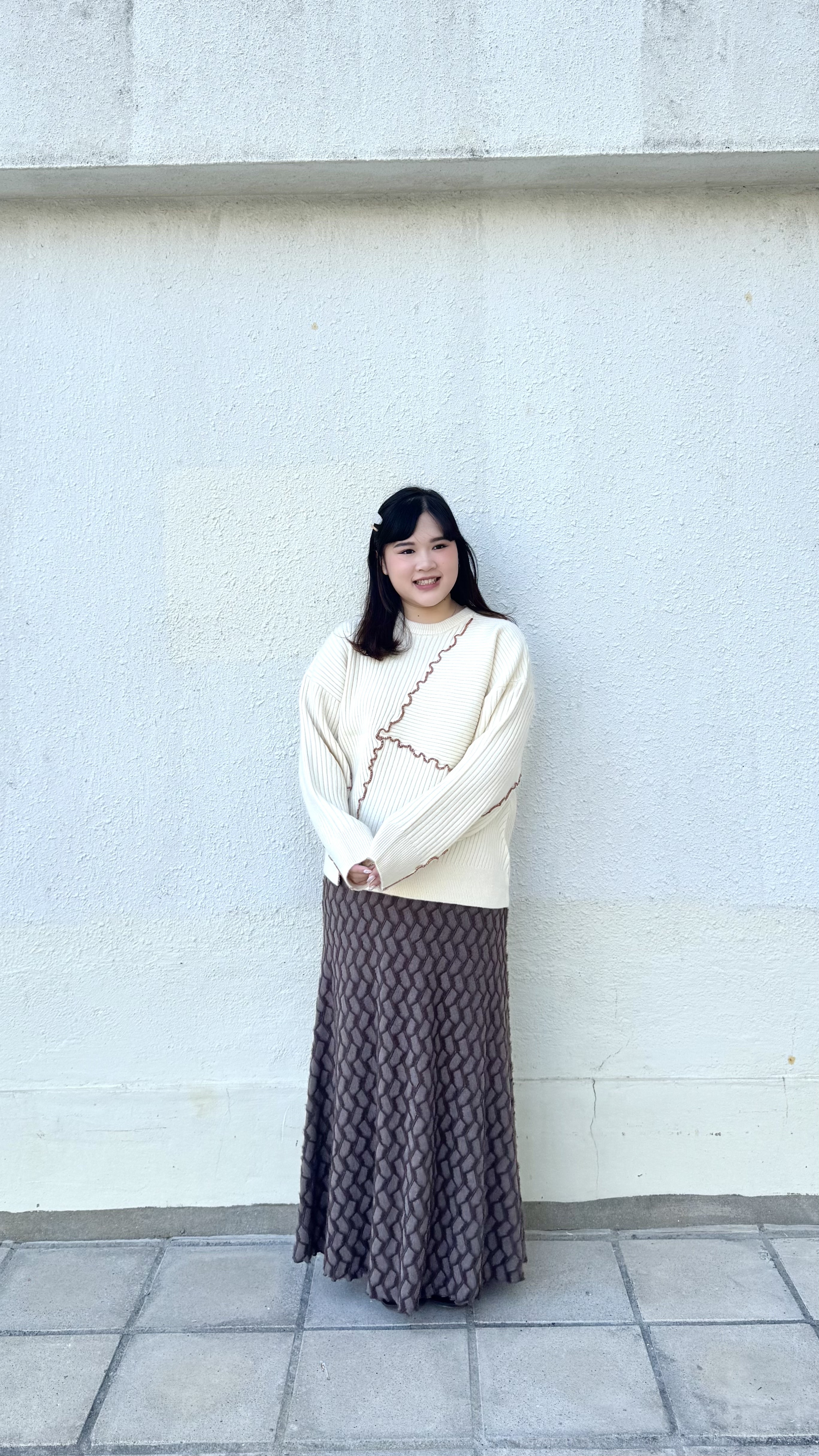 不規則波浪紋冷衫