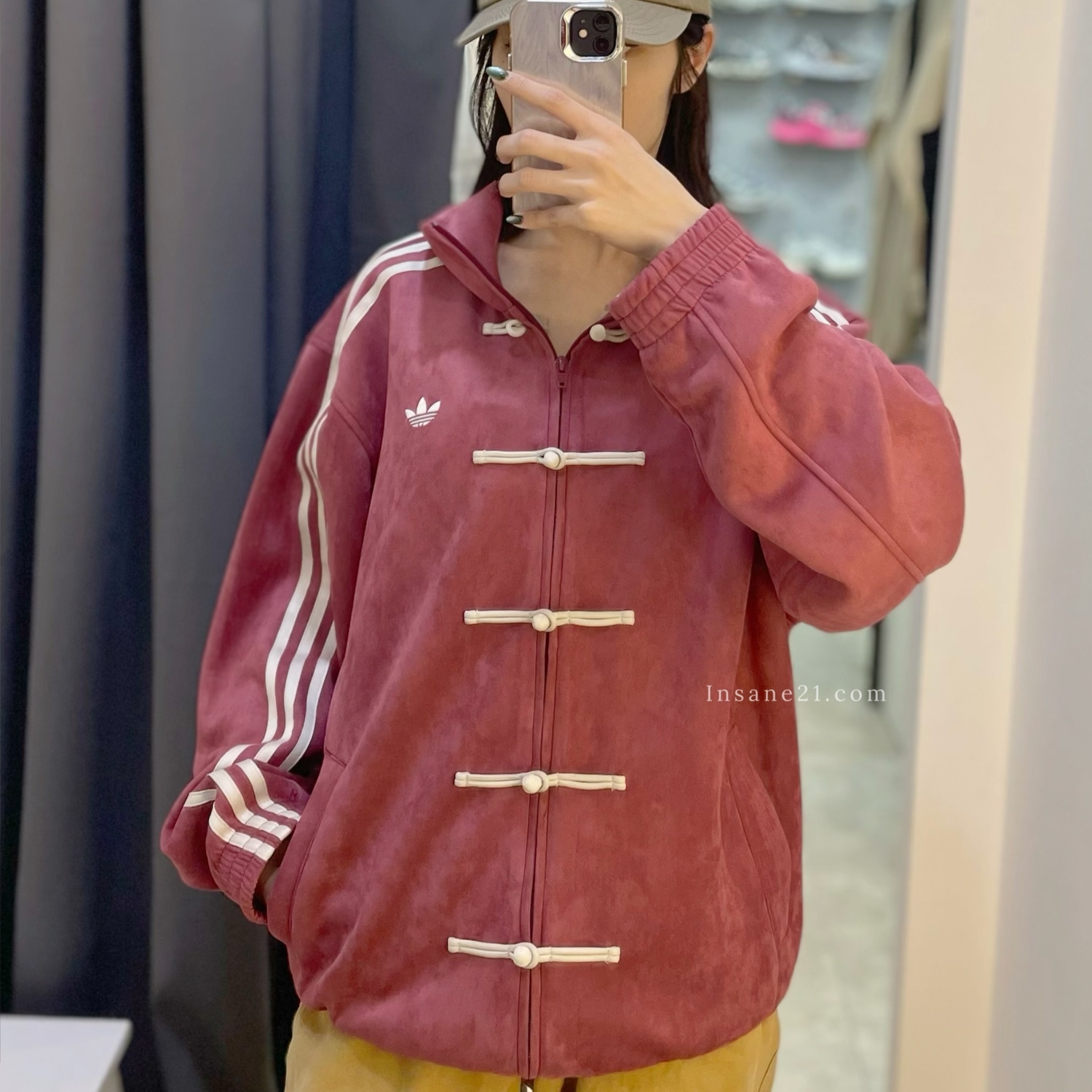 ADIDAS ORIGINALS CTT 3.1 SOFT 復古 磚紅 新中式 唐裝 外套 長袖 夾克 愛迪達 KR0294