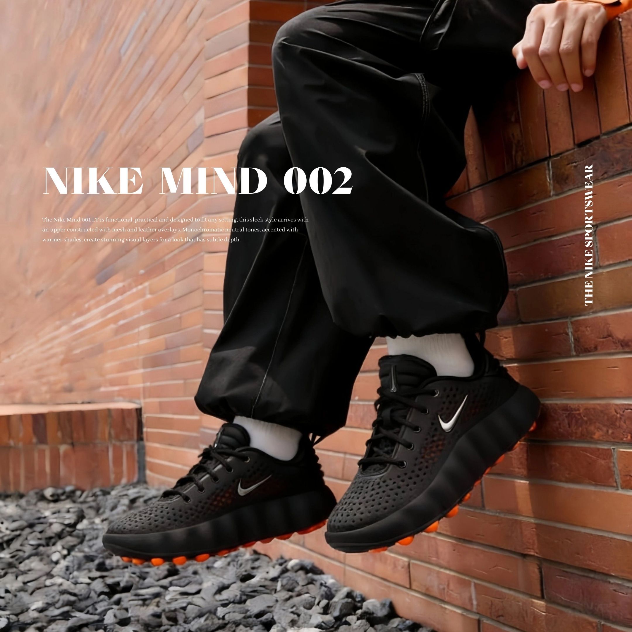 NICEDAY 代購 Nike Mind 002 黑 黑魂 黑武士 全黑 機能 拖鞋 氣墊 舒適 按摩 HQ4308-001