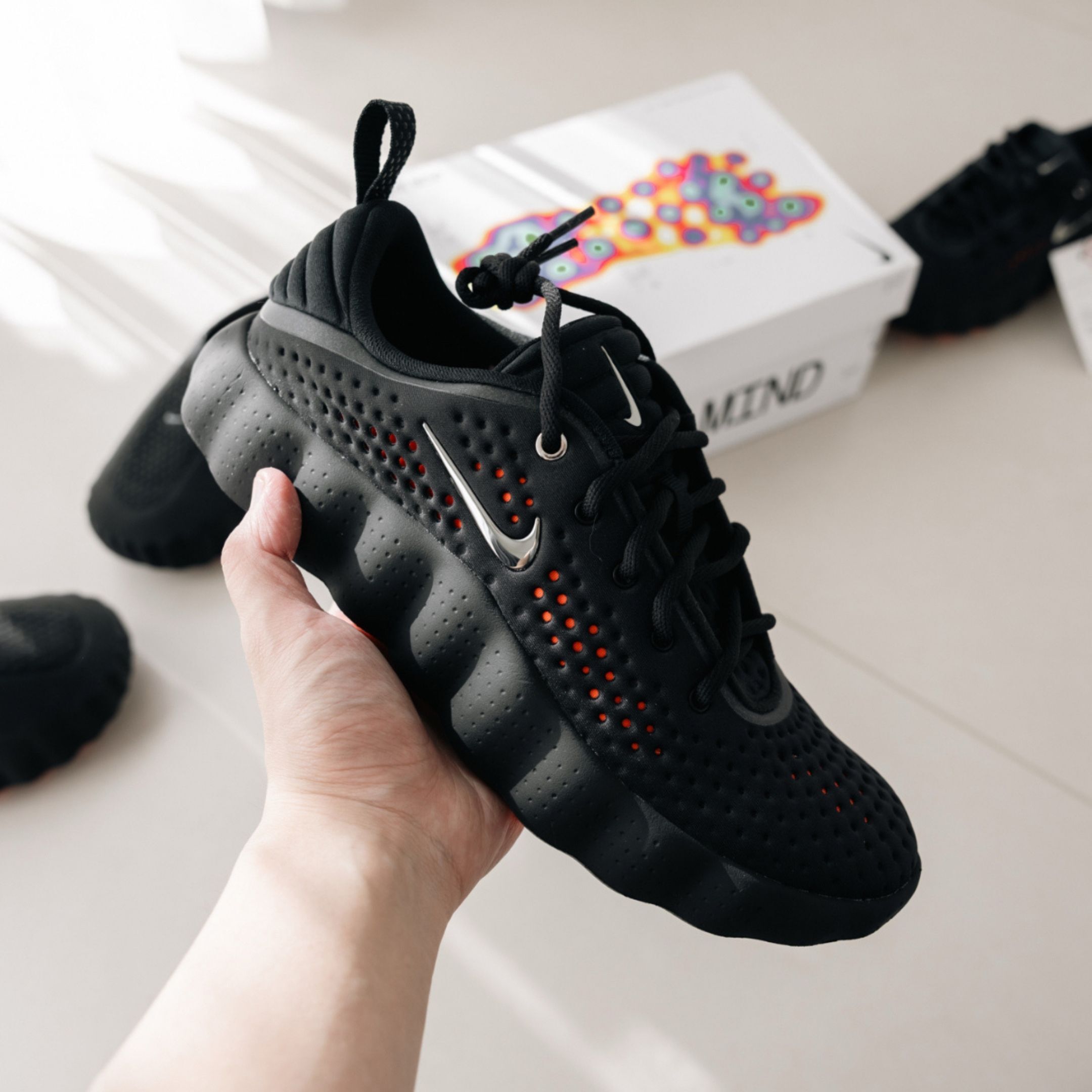 NICEDAY 代購 Nike Mind 002 黑 黑魂 黑武士 全黑 機能 拖鞋 氣墊 舒適 按摩 HQ4308-001