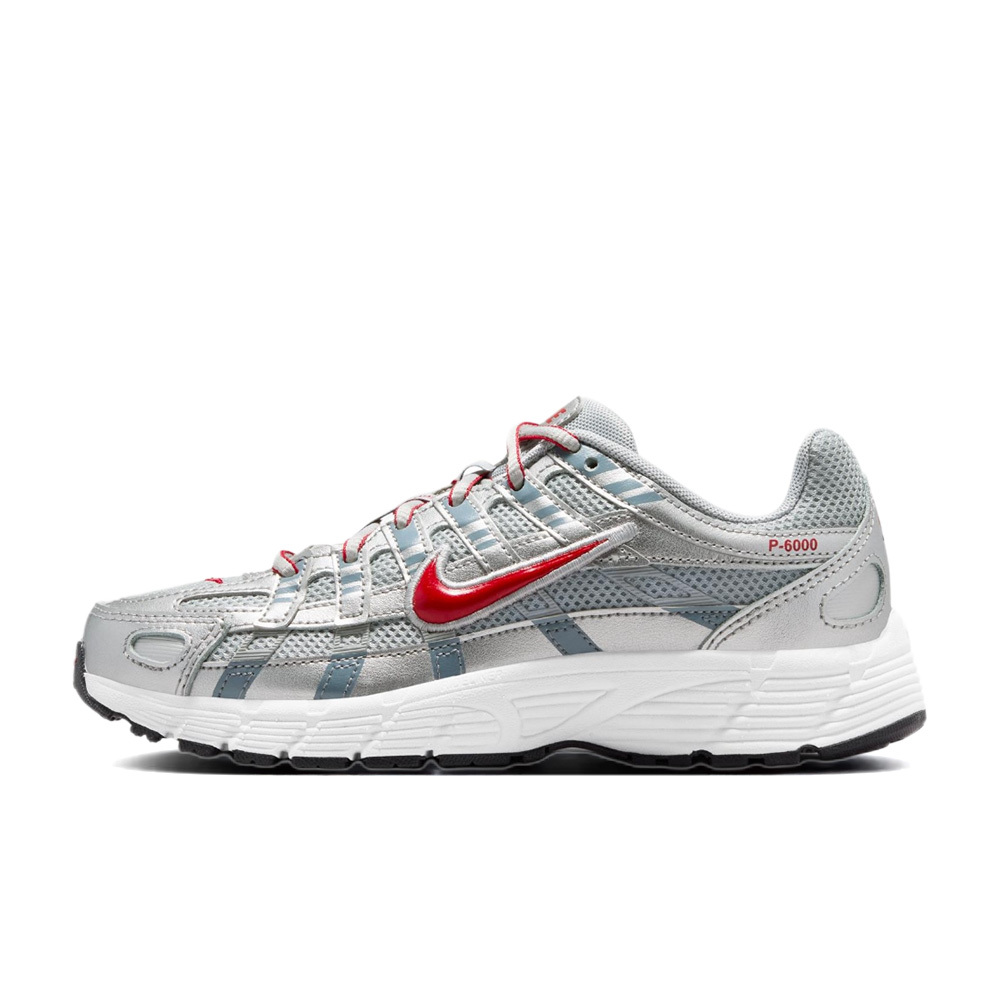 Nike P-6000 Metallic Silver Gym Red 銀紅 GS 復古 跑步鞋 休閒鞋 運動鞋 大童鞋 HV5064-016