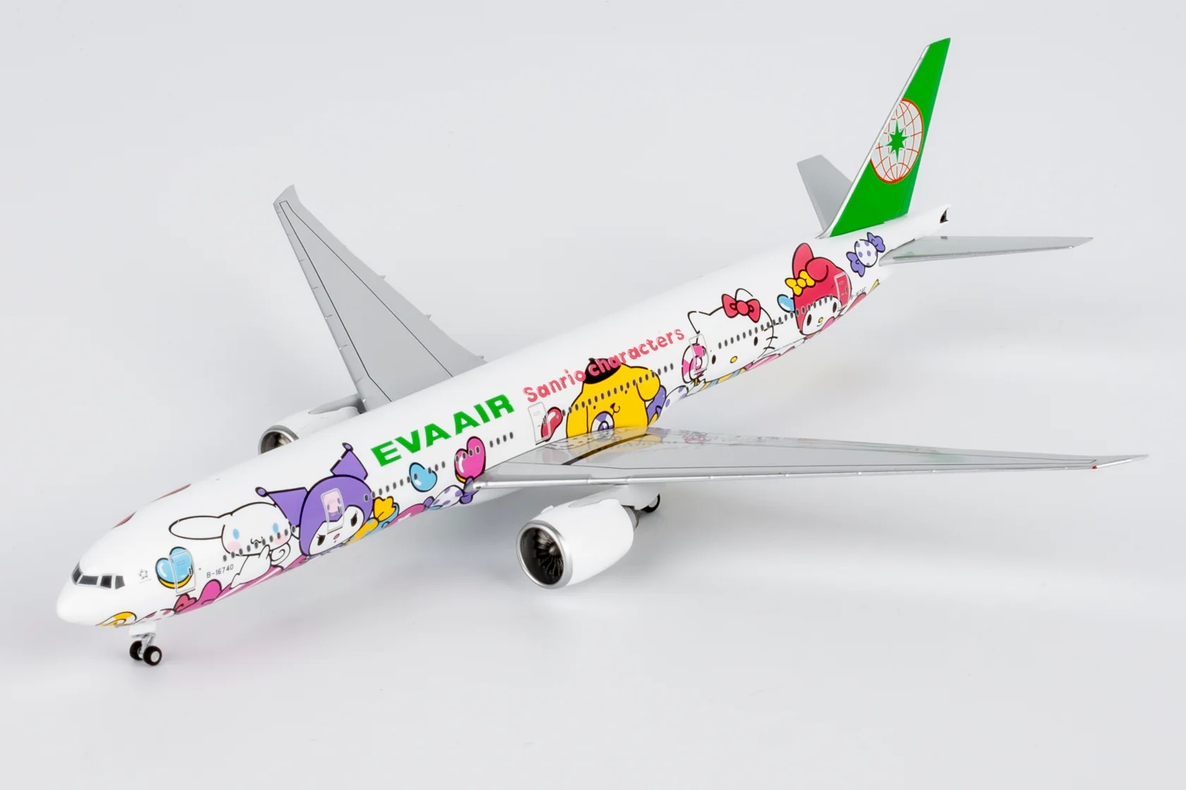 NG model 1/400 長榮航空 波音777-300(ER) B-16740 三麗鷗HELLO KITTY糖果噴射機 無天線無細節版