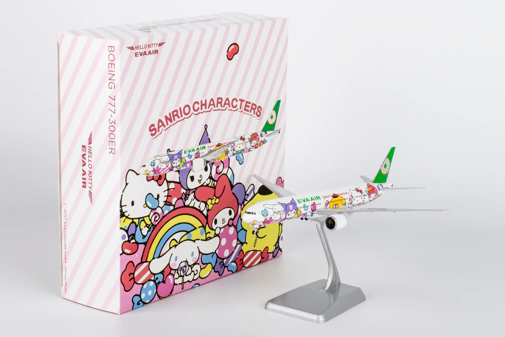 NG model 1/400 長榮航空 波音777-300(ER) B-16740 三麗鷗HELLO KITTY糖果噴射機 無天線無細節版