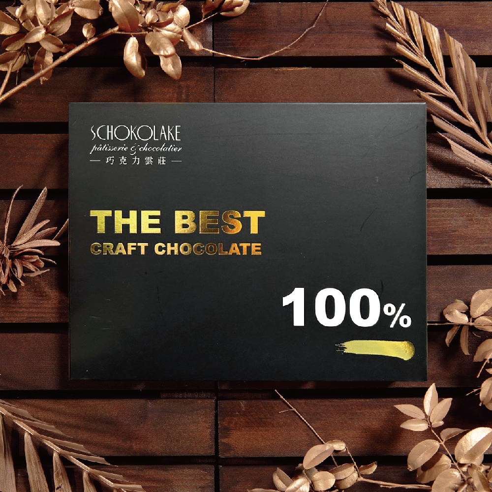 黑巧克力薄片24入禮盒 (100%)