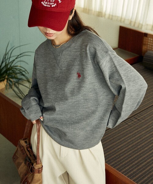 <兩件免運!週日收單> U.S. POLO ASSN. × PUBLUX LOGO圓領針織衫