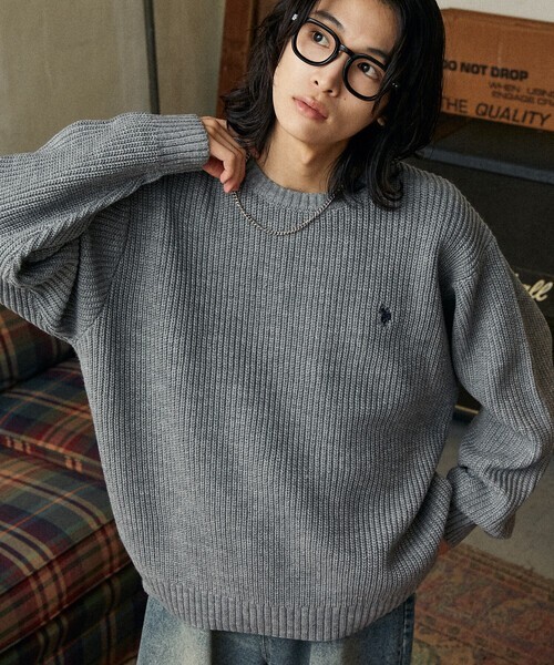 <兩件免運!週日收單> U.S. POLO ASSN. 刺繡LOGO針織上衣