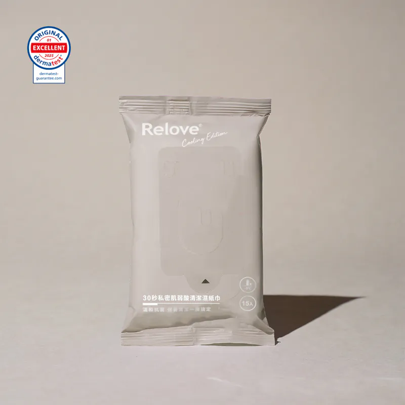 【Relove】涼感私密弱酸平衡濕紙巾 玫瑰香涼感款