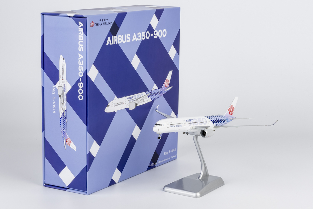 NG model 1/400 中華航空 A350-900 B-18918碳纖維塗裝 一般版 / 精裝版含展示架底座