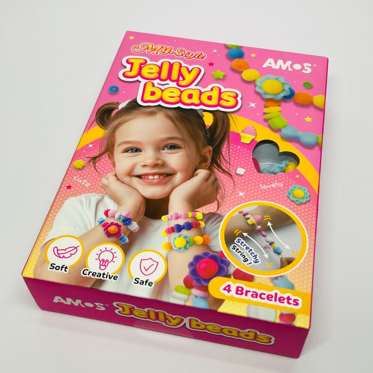 韓國AMOS果凍串珠DIY #JB4P《香港行貨》手作手錬創意玩具