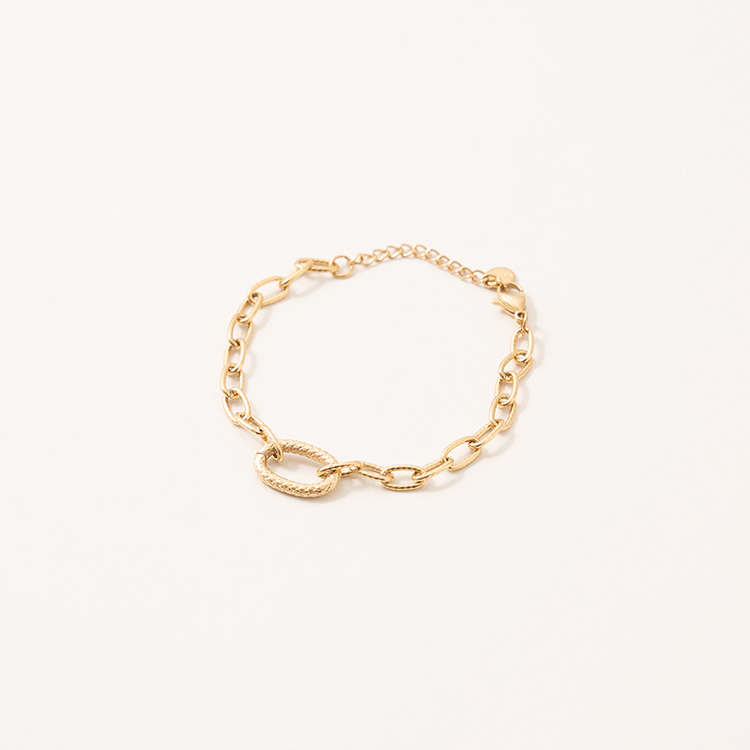 miramira扣圈｜環扣橢圓手鍊C0283-金97456