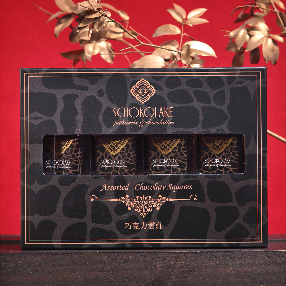 黑巧克力薄片24入禮盒 (100%)