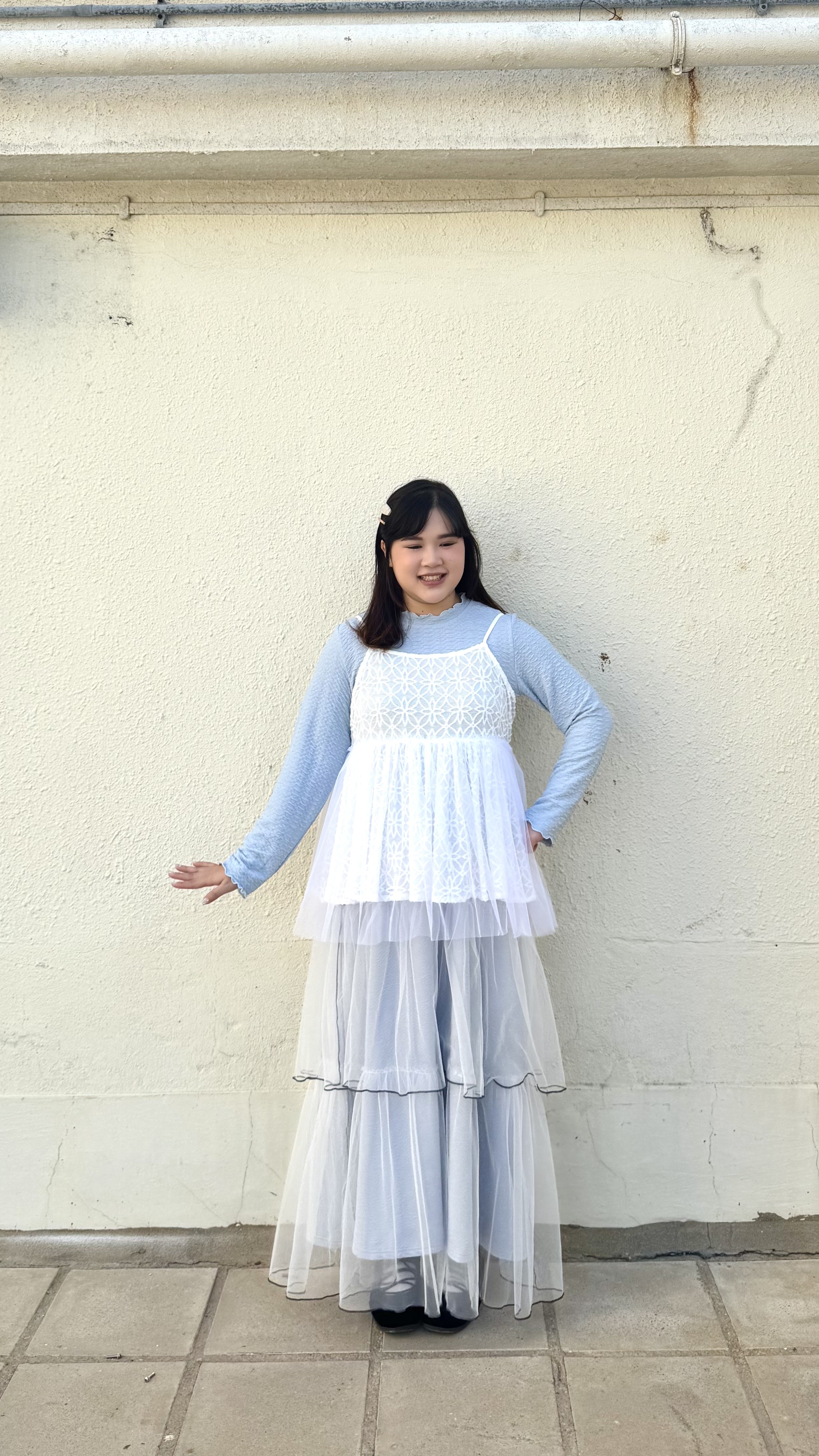 花花拼紗吊帶外搭