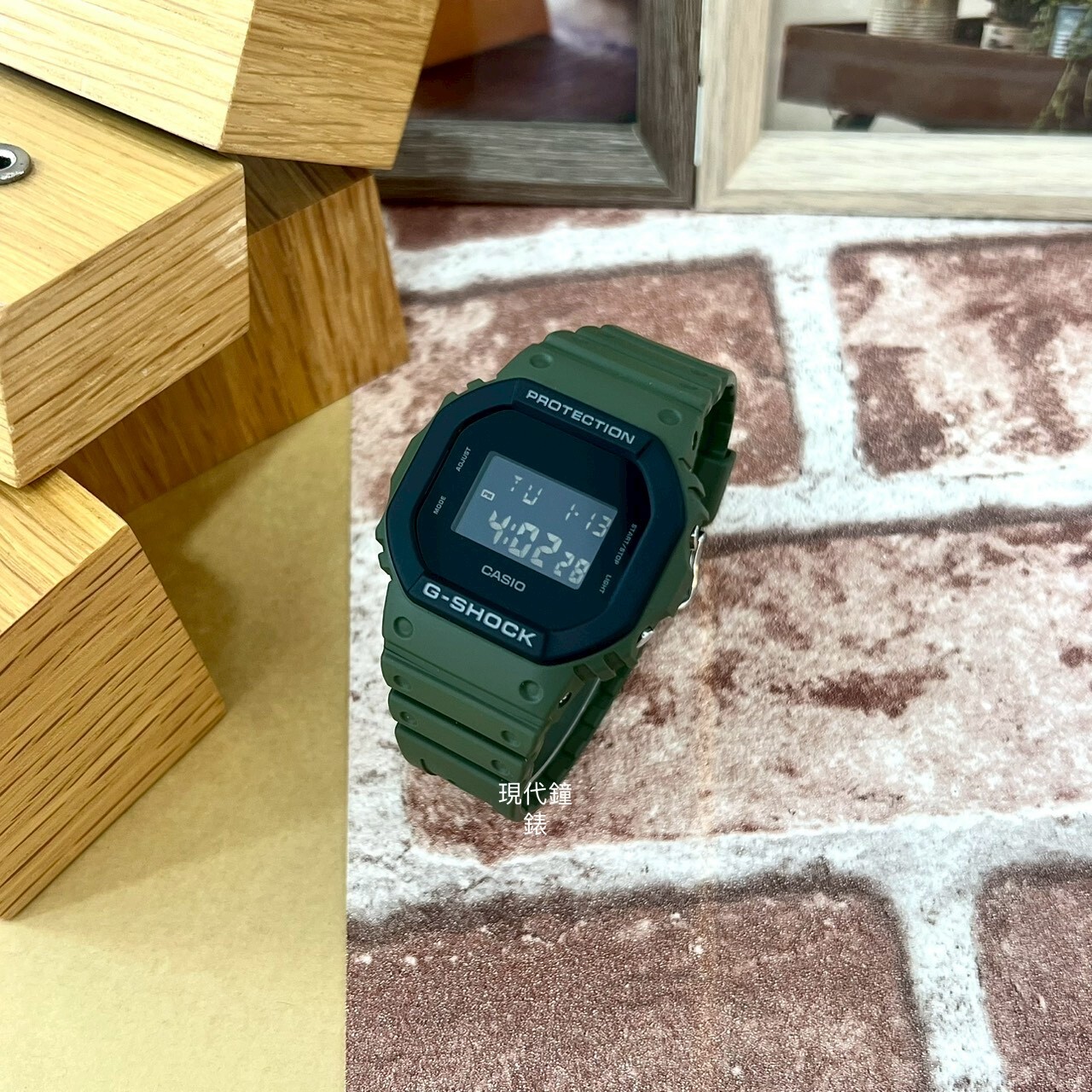 【G-SHOCK】街頭軍事系列軍綠色腕錶  DW-5610UU-3D 43.8mm 現代鐘錶