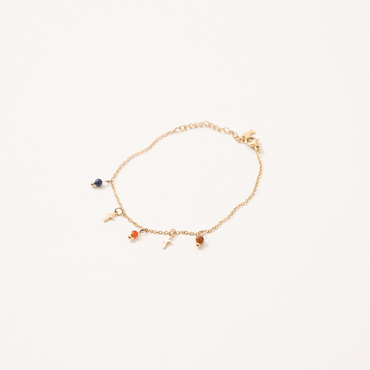 miramira幻彩｜十字之光多彩手鍊C5279-金15992