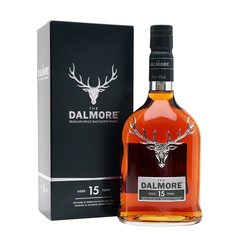 Dalmore 15 Years Old Highland Single Malt Scotch Whisky 大摩15年單一純麥威士忌 (墨綠色盒) 1000ml