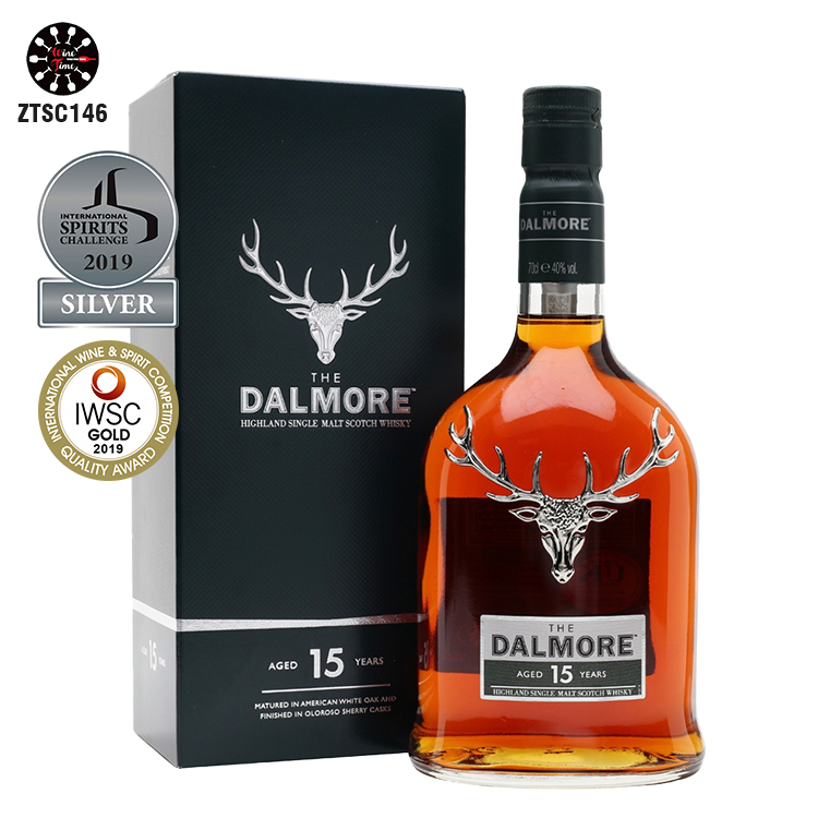 Dalmore 15 Years Old Highland Single Malt Scotch Whisky 大摩15年單一純麥威士忌 (墨綠色盒) 1000ml