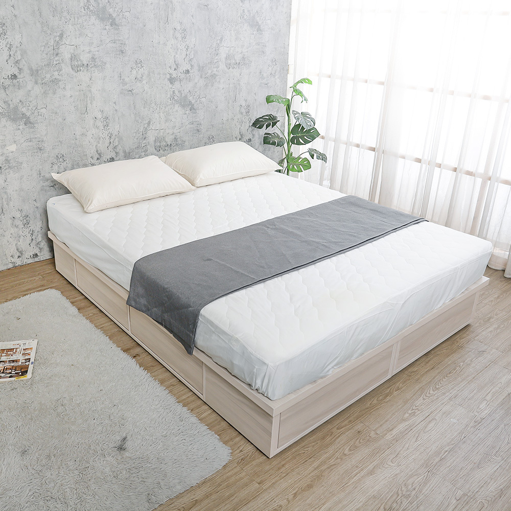 菲斯5尺雙人多功能收納六抽屜床底(不含床墊)