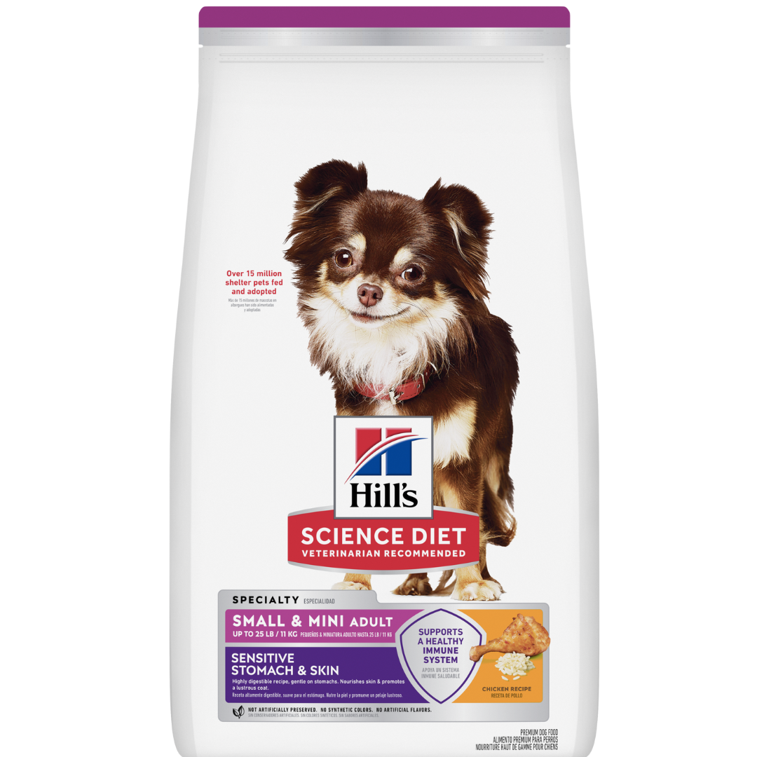 Hill's - 成犬 1-6胃部及皮膚敏感 小型犬粒 (4LBS) 10439