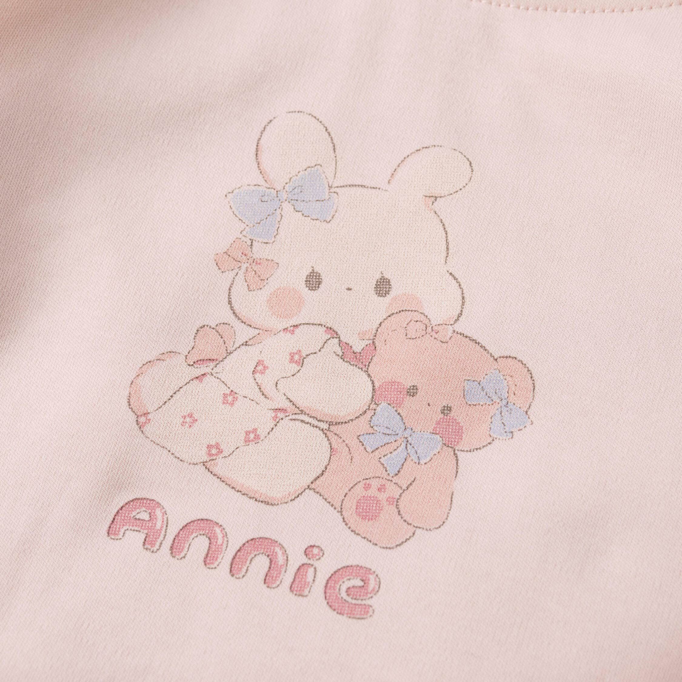 【H55935】甜美晚安小兔上衣/內搭衣＊二色