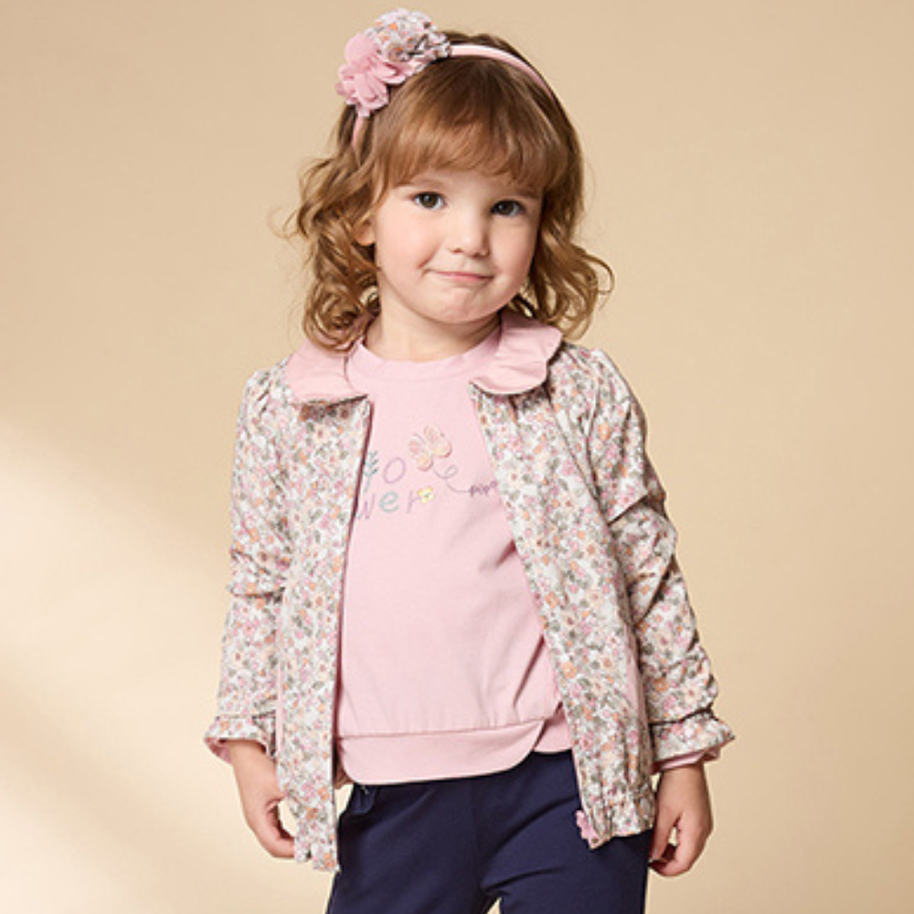 PIPPY甜美優雅花瓣領圍雙面穿外套 粉