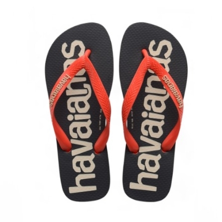 HAVAIANAS 哈瓦仕 TOP LOGOMANIA 2 灰橘 人字拖 夾腳拖 中性 41457415023U