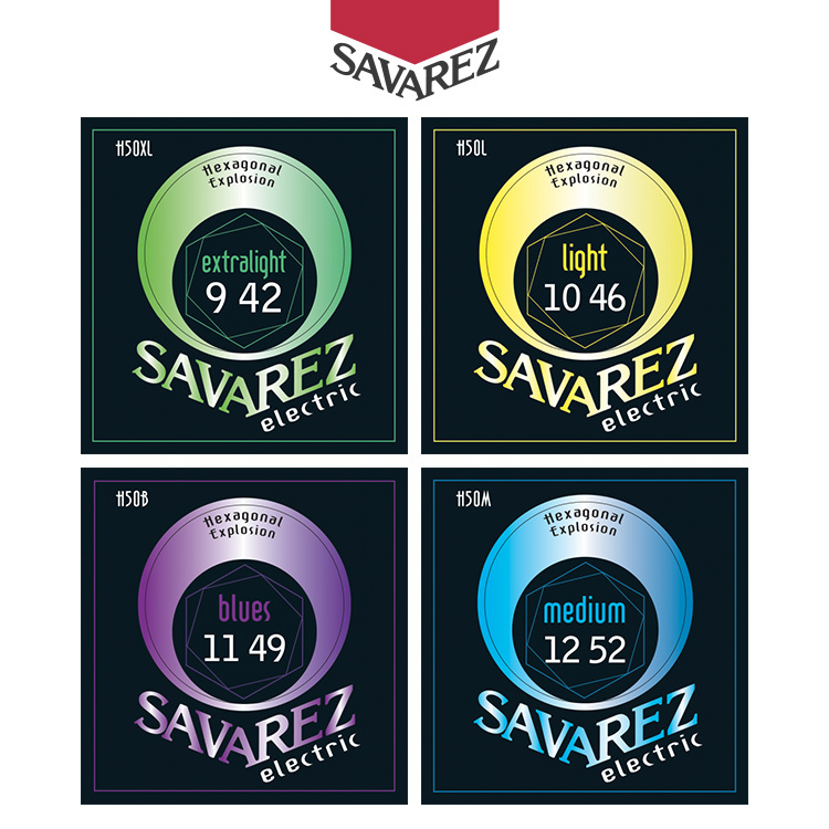 SAVAREZ Hexagonal Explosion 系列 鍍鎳纏繞 電吉他弦
