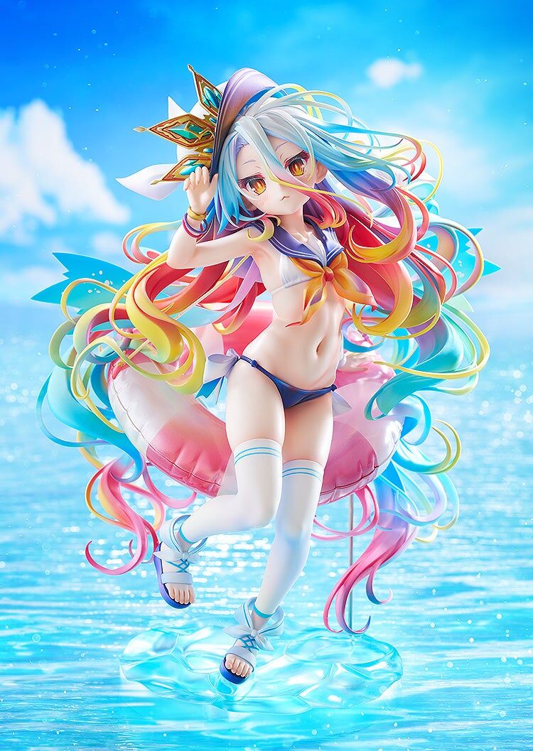 NO GAME NO LIFE 遊戲人生 白 水手服風泳裝Ver.