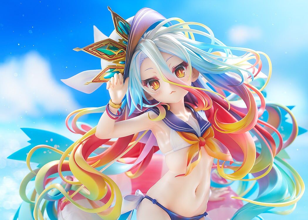 NO GAME NO LIFE 遊戲人生 白 水手服風泳裝Ver.