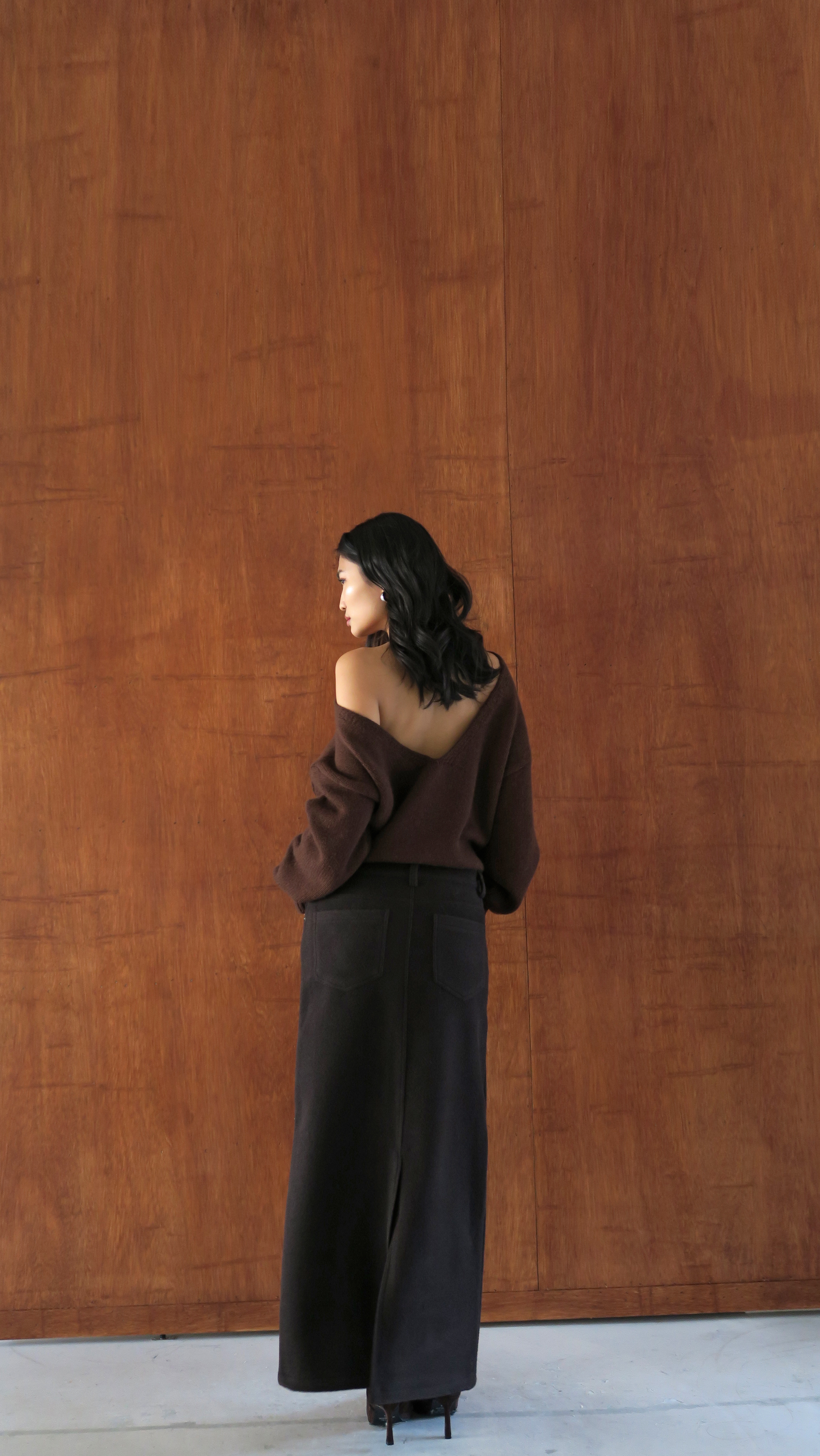 羊毛30%大露背毛衣