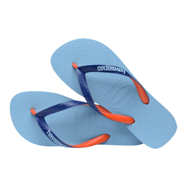 HAVAIANAS 哈瓦仕 人字拖 水藍橘 基本款 拖鞋 中性 41155491056