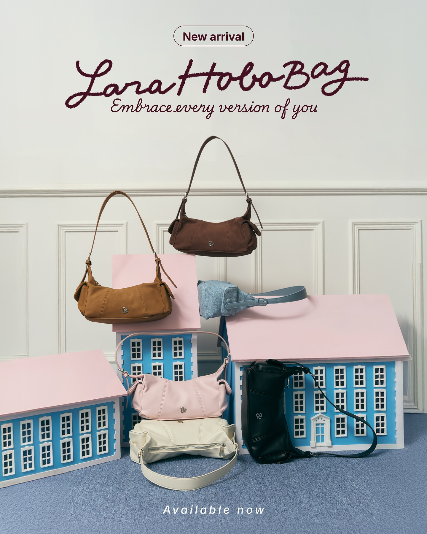 泰國小眾品牌🤎 Asissy Club Lara Hobo Bag (6 Colours)