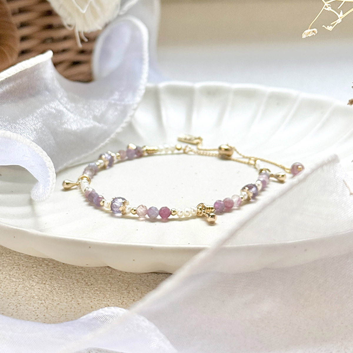 生日花 • 玖月拾壹 • 秋水仙 – 紫水晶 – 手鍊