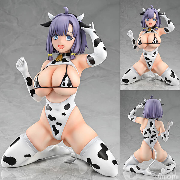 預訂6月  Q-six  拔作島 畔美岬  乳牛紋服裝  Nukitashi THE ANIMATION Misaki Hotori Cow Pattern Costume 1/5 Complete Figure Pre-order