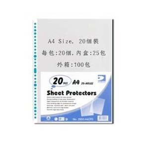 R-3020  REFILL for  A4  CLEAR HOLDER 20's 501725000