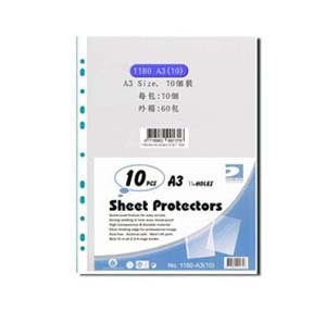 R-1180  REFILL for  A3  CLEAR HOLDER 10's 501727000