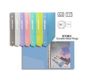 DATA BANK EM3044 A4-20 CLEAR BOOK - WHITE 501744850
