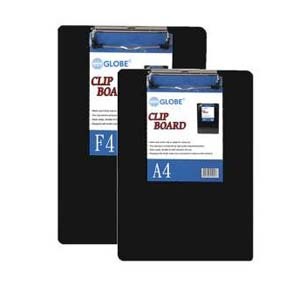 A4 PLASTIC CLIP BOARD - BLACK 501802000