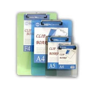 A4 PLASTIC CLIP BOARD - CLEAR COLOR 501802090