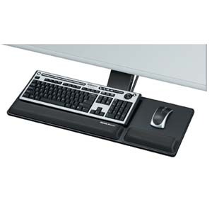 Fellowes FW8017801 高級全方位鍵盤托及滑鼠托組合 502601204